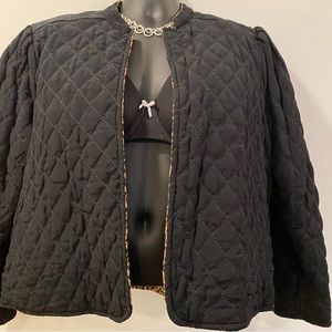 Reversible blazer jacket ; one color black ; one color leopard; never worn ;